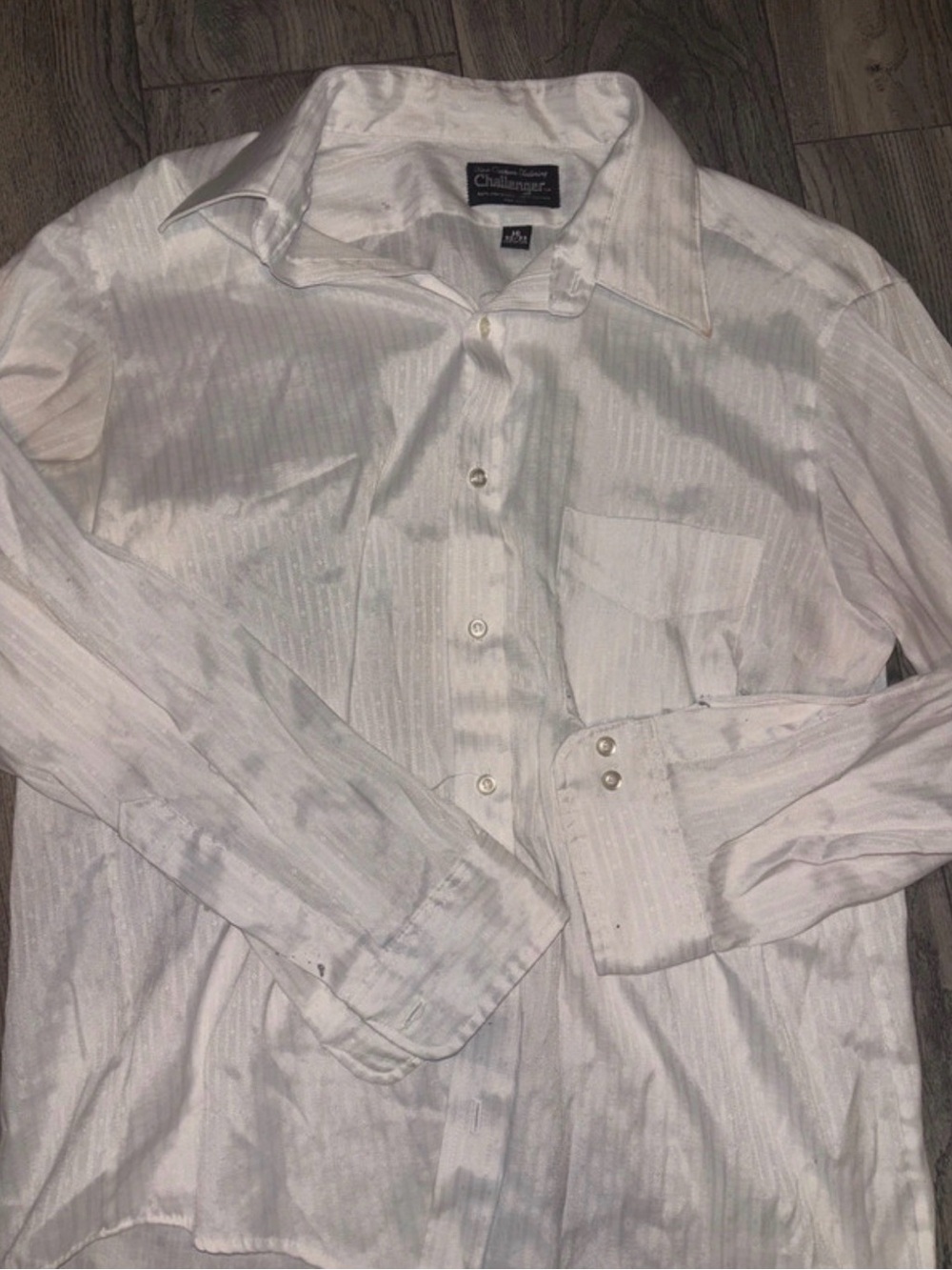 White Long-Sleeve Dress Shirt - Classic Button Front